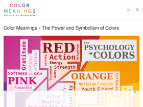 'color-meanings.com' screenshot