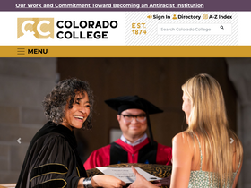 'coloradocollege.edu' screenshot