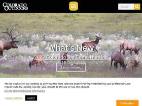'coloradooutdoorsmag.com' screenshot