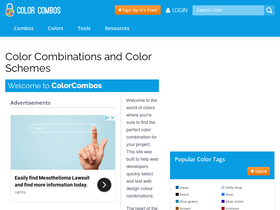 'colorcombos.com' screenshot
