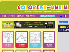 'colorear-online.com' screenshot