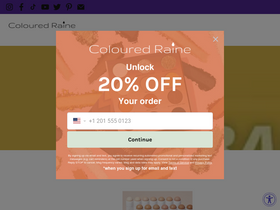 'colouredraine.com' screenshot