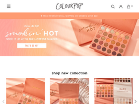'colourpop.com' screenshot