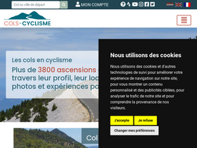 'cols-cyclisme.com' screenshot