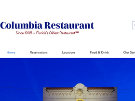 'columbiarestaurant.com' screenshot