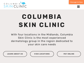 'columbiaskinclinic.com' screenshot
