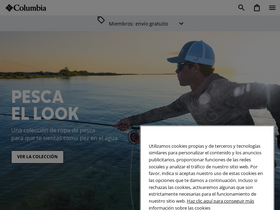 'columbiasportswear.es' screenshot