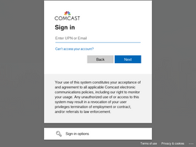 'comcastnow.com' screenshot