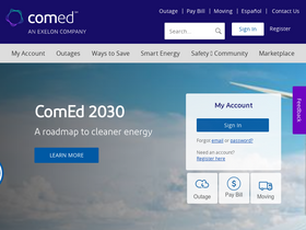 'comed.com' screenshot