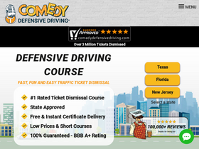 'comedydefensivedriving.com' screenshot