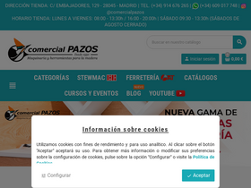 'comercialpazos.com' screenshot