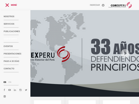 'comexperu.org.pe' screenshot
