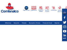 'comfenalco.com' screenshot