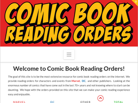 'comicbookreadingorders.com' screenshot