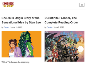 'comicbooktreasury.com' screenshot