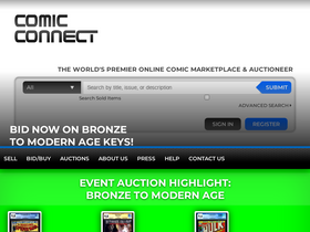 'comicconnect.com' screenshot