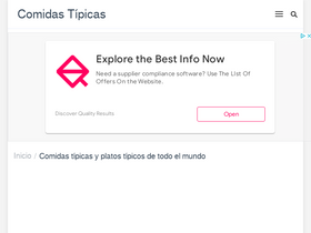 'comidas-tipicas.com' screenshot