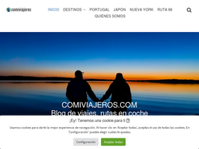 'comiviajeros.com' screenshot
