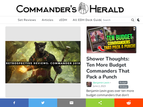 'commandersherald.com' screenshot