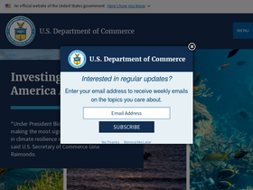 'commerce.gov' screenshot
