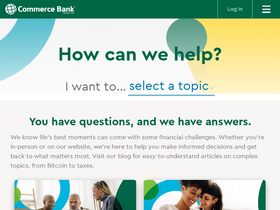 'banking.commercebank.com' screenshot