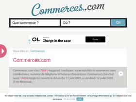 'commerces.com' screenshot