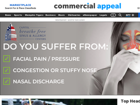 'commercialappeal.com' screenshot