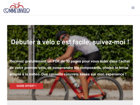 'commeunvelo.com' screenshot