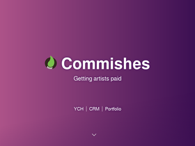 'commishes.com' screenshot
