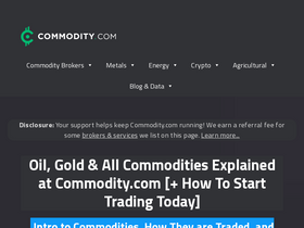 'commodity.com' screenshot