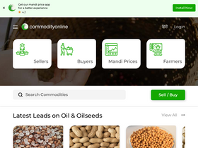 'commodityonline.com' screenshot