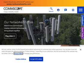 'commscope.com' screenshot