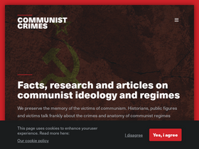'communistcrimes.org' screenshot