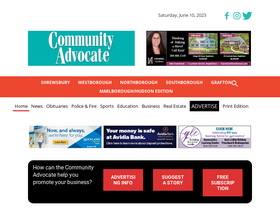 'communityadvocate.com' screenshot