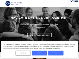 'communitybiblestudy.org' screenshot