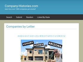 'company-histories.com' screenshot