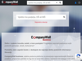 'companywall.si' screenshot