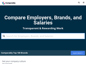 'comparably.com' screenshot