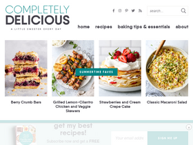 'completelydelicious.com' screenshot