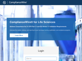 'compliancewire.com' screenshot