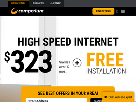 'comporium.com' screenshot