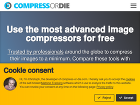 'compress-or-die.com' screenshot