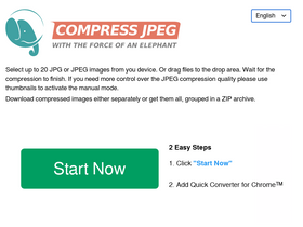 'compressjpeg.com' screenshot