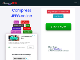 'compressjpeg.online' screenshot