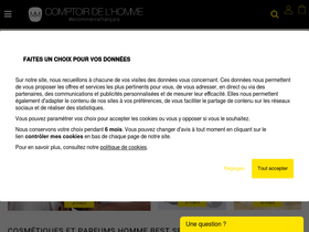 'comptoirdelhomme.com' screenshot