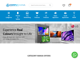'compughana.com' screenshot