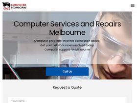 'computertechnicians.com.au' screenshot