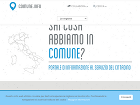 'comune.info' screenshot