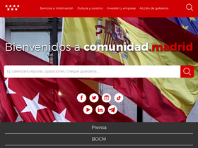 'comunidad.madrid' screenshot