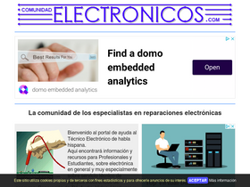 'comunidadelectronicos.com' screenshot